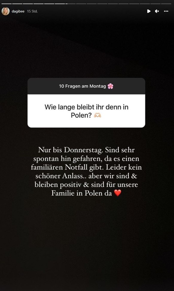 Dagi Bee erklärte ihren Fans die Hintergründe ihrer Polen-Reise.