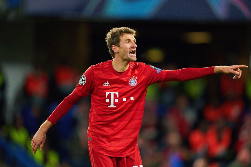 Champions League, Chelsea-Munich, London Feb 25, 2020. Thomas MUELLER, M