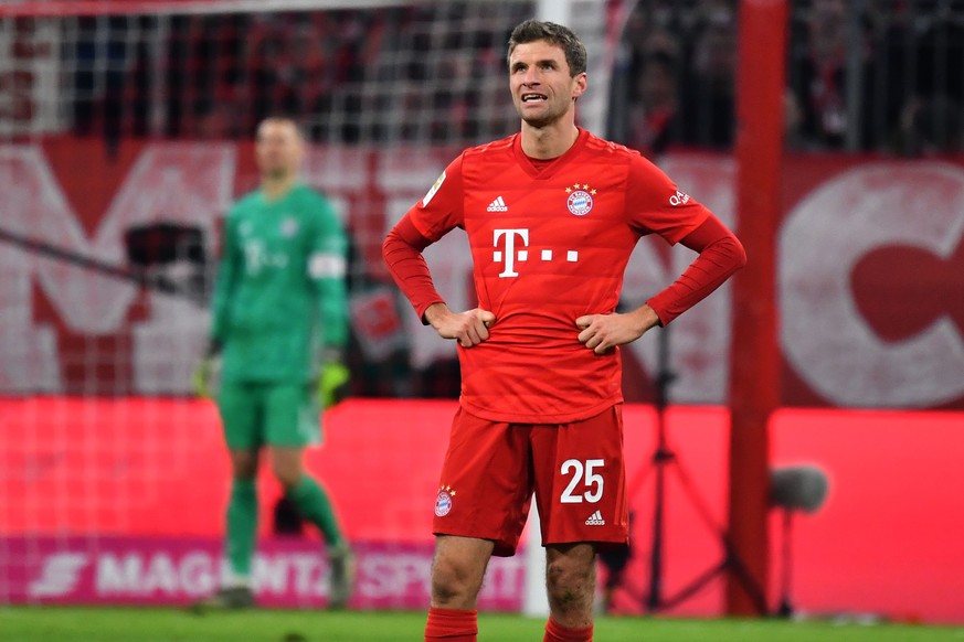 Thomas Müller nach der Bayern-Niederlage gegen Bayer Leverkusen: Es hat wieder gemüllert, aber nicht sein sollen.