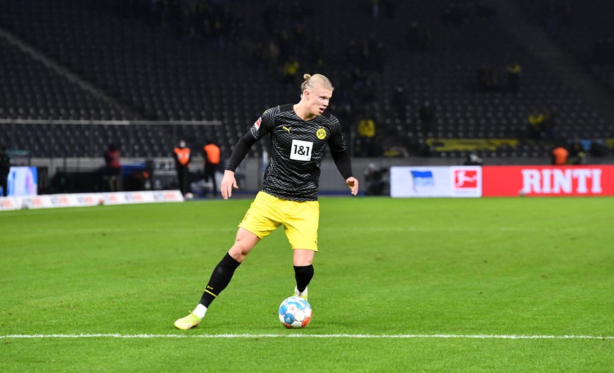 Erling Haaland könnte im Sommer 2022 dank einer Ausstiegsklausel Borussia Dortmund verlassen.