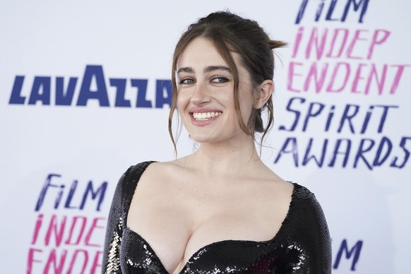 Rachel Sennott arrives at the Film Independent Spirit Awards on Sunday, Feb. 25, 2024, in Santa Monica, Calif. (Photo by Jordan Strauss/Invision/AP)