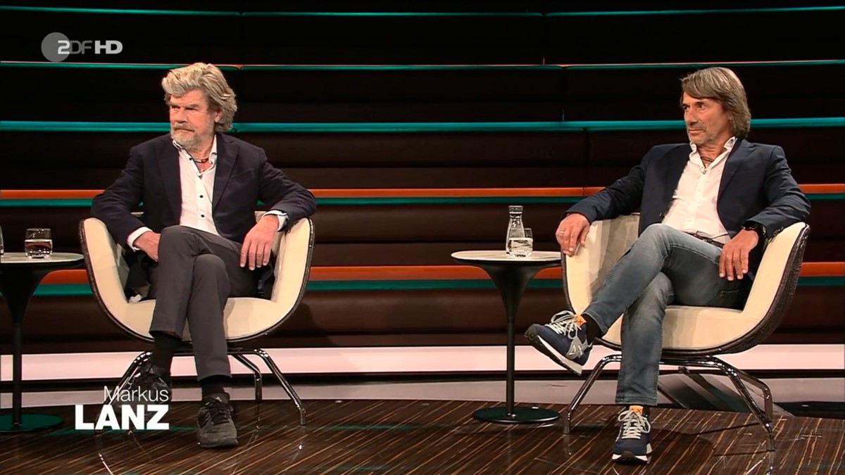 Reinhold (l.) und Hubert Messner (r.) bei "Markus Lanz".