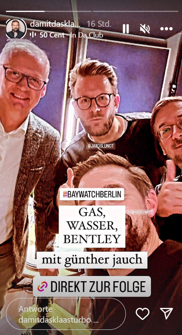 Die Podcaster von "Baywatch Berlin" luden zur 200. Folge Günther Jauch ein.