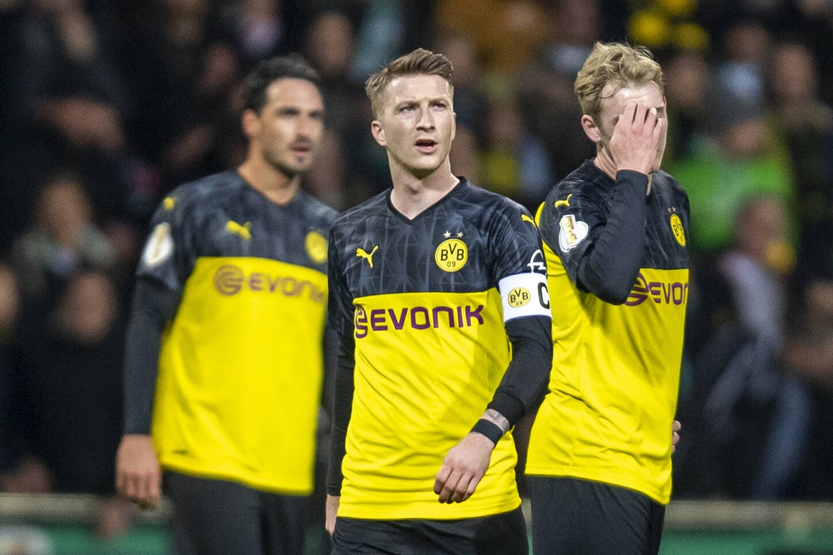 Enttäuschung: Hummels, Reus, Brandt (v.l.n.r.)