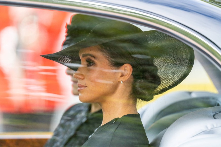 Entertainment Bilder des Tages . 19/09/2022. London, United Kingdom. Meghan Markle at the State Funeral of Queen Elizabeth II at Westminster Abbey in London PUBLICATIONxINxGERxSUIxAUTxHUNxONLY xPoolx/ ...