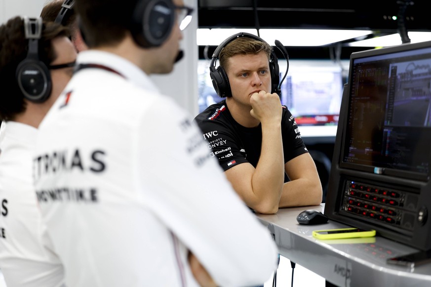 Mick Schumacher DEU, Mercedes-AMG Petronas F1 Team, F1 Grand Prix of Saudi Arabia at Jeddah Corniche Circuit on March 18, 2023 in Jeddah, Saudi Arabia. Photo by HOCH ZWEI Jeddah Saudi Arabia *** Mick  ...