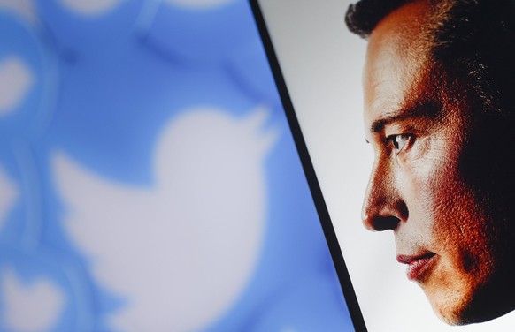 Twitter Pauses Verification Service After Chaos Elon Musk along with the Twitter logo is seen in this illustration photo in Warsaw, Poland on 12 November, 2022. The option to sign up for Twitters new  ...