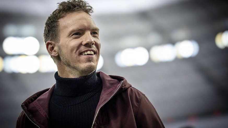 DFL Bayer 04 Leverkusen vs. FC Bayern Muenchen, 19.03.2023 Julian Nagelsmann Cheftrainer FC Bayern Muenchen Bayer 04 Leverkusen gegen den FC Bayern Muenchen an Spieltag 25 der 1. Fussball-Bundesliga a ...