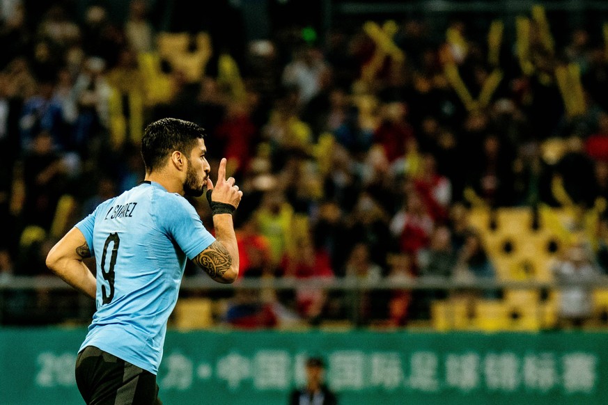 March 23, 2018 - Nanning, Nanning, China - Nanning,CHINA-23rd March 2018: Uruguay football team defeats Cezch football team 2-0 at 2018 China Cup International Football Championship in Nanning, southw ...