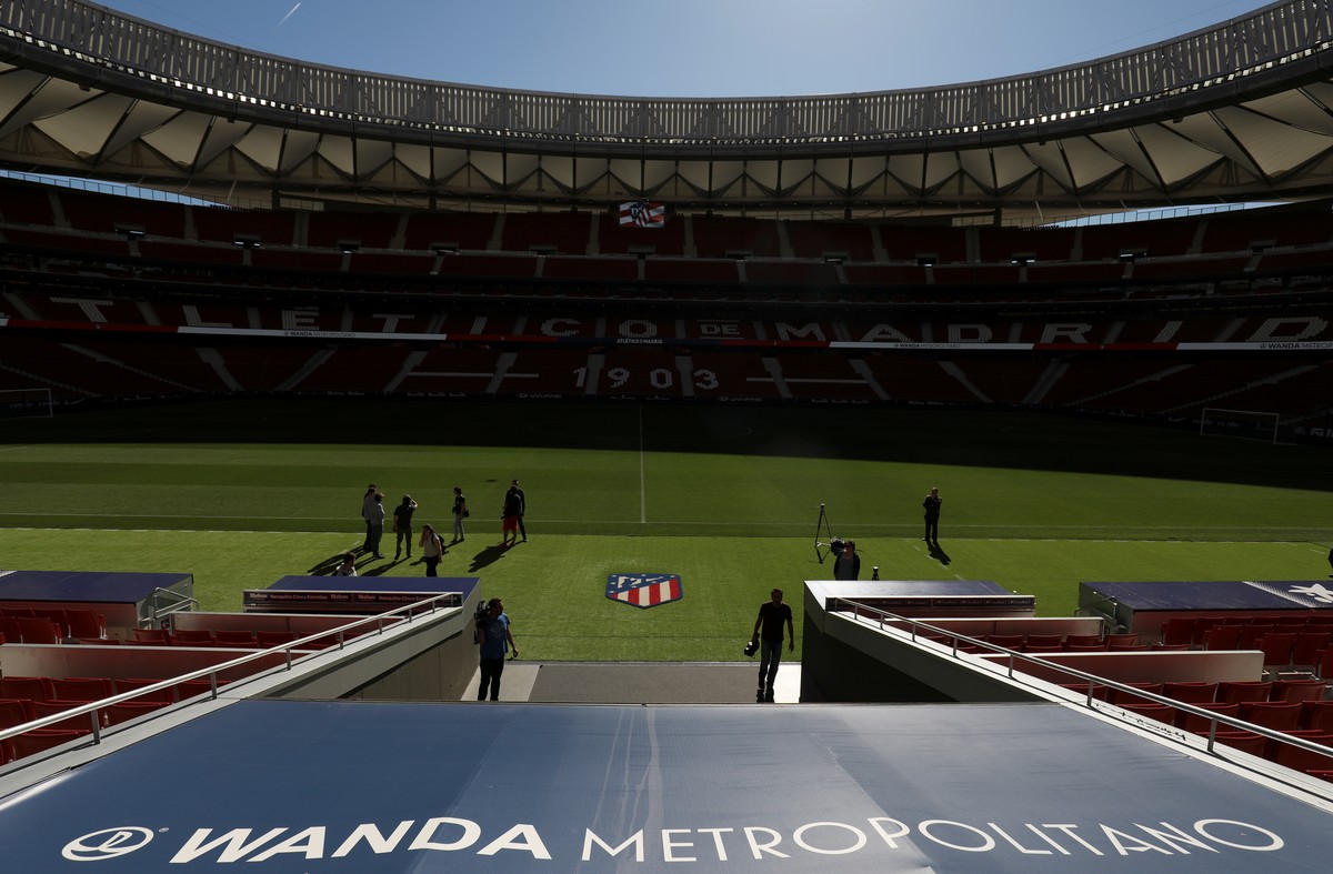 Soccer Football - Champions League Final - Wanda Metroplitano Media Day - Wanda Metropolitano, Madrid, Spain - May 13, 2019 General view of the Wanda Metropolitano stadium REUTERS/Sergio Perez
