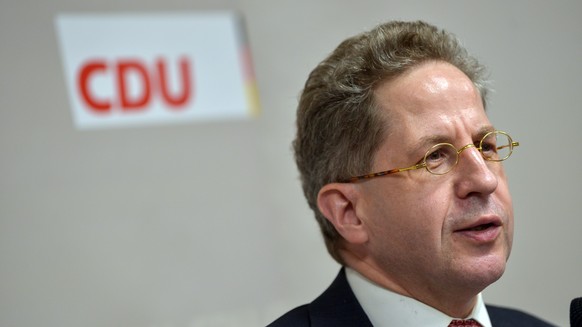 ARCHIV - 22.01.2020, Sachsen-Anhalt, Landsberg: Hans-Georg Maaßen, ehemaliger Präsident des Bundesamtes für Verfassungsschutz (BfV), hält an einem Gesprächsabend der CDU einen Vortrag zum Thema «Wie s ...