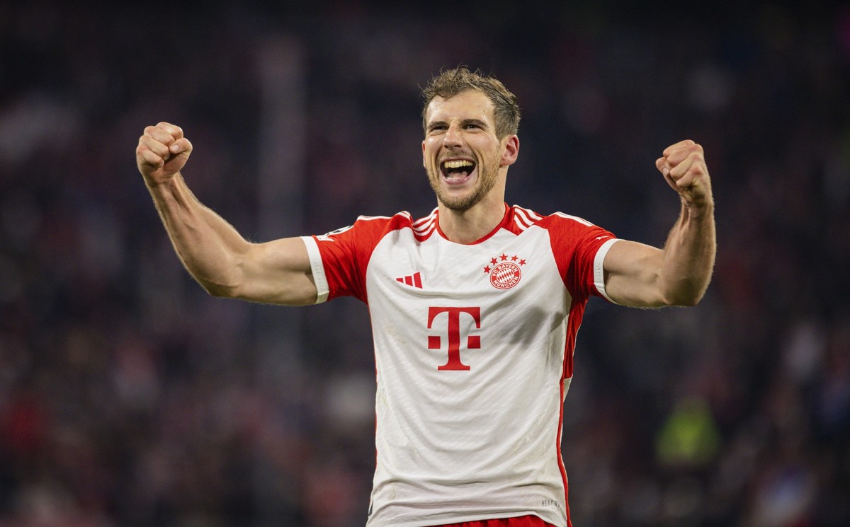 Munich Germany. 17th Apr 2024. Final jubilation: Leon Goretzka Muenchen Bayern Munich - Arsenal London 17.04.2024 Bayern M