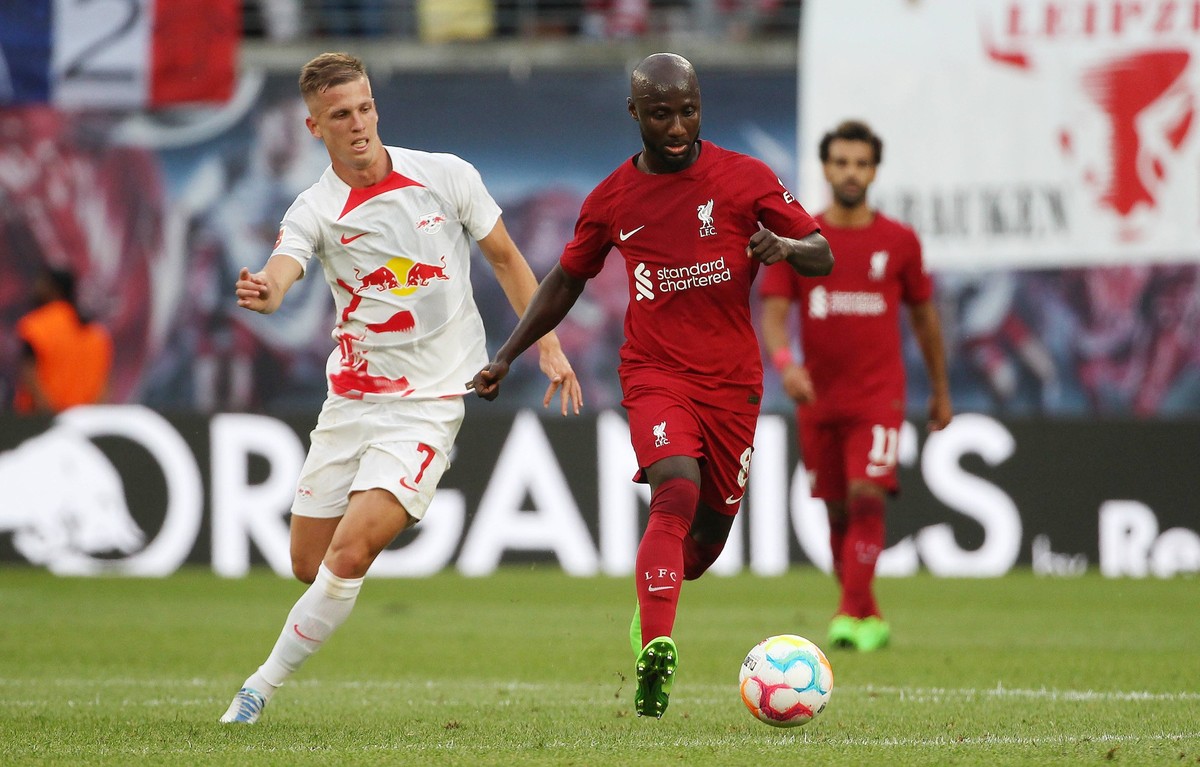 GER, 1.Bundesliga, Freundschaftsspiel, RB Leipzig - FC Liverpool 21.07.2022, Leipzig, Red Bull Arena, GER, Saison 2022/ 2023, 1.Bundesliga / Premier League, Freundschaftsspiel, RasenBallsport Leipzig ...