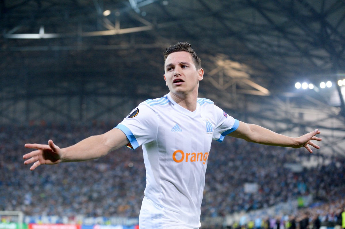 26 FLORIAN THAUVIN (OM) - JOIE FOOTBALL : Marseille vs Red Bull Salzburg - Ligue Europa - 26/04/2018 FEP/Panoramic PUBLICATIONxNOTxINxFRAxITAxBEL