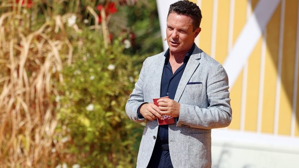 Immer wieder sonntags 2022-12 Moderator Stefan Mross anlässlich der ARD-Unterhaltungsshow Immer wieder sonntags im Wasserpark Rulantica, Rust. TV-Aufzeichnung und Live-Übertragung vom 04.09.2022 aus R ...