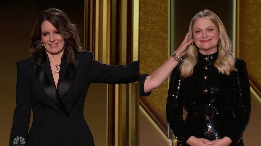 Die Golden Globes wurden von Amy Poehler (aus Los Angeles) und Tina Fey (aus New York) moderiert.