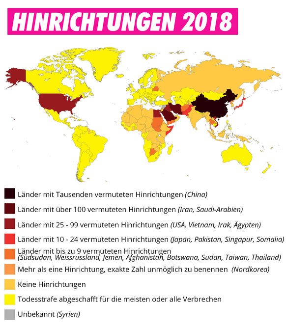 Todesstrafe In Welchen Landern Es Noch Zu Hinrichtungen Kommt
