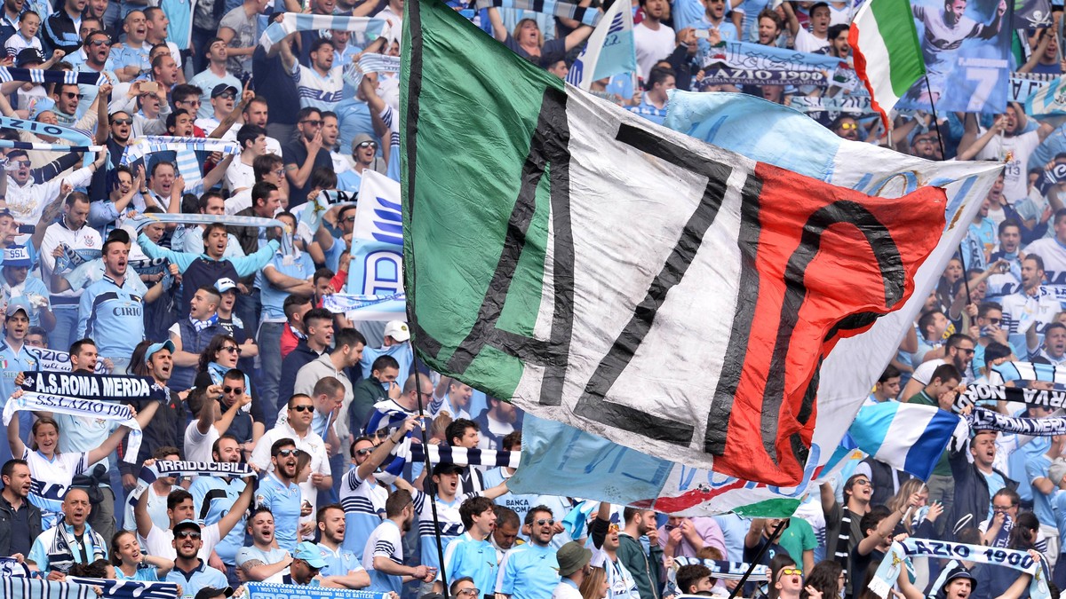 Serie A. Lazio Rom - Fans PUBLICATIONxNOTxINxITAxFRAxSUI AntoniettaxBaldassarre
Series A Lazio Rome supporters PUBLICATIONxNOTxINxITAxFRAxSUI antoniettaxbaldassarre