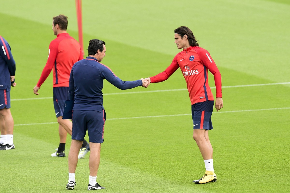 CAVANI Emery PSG 2017
