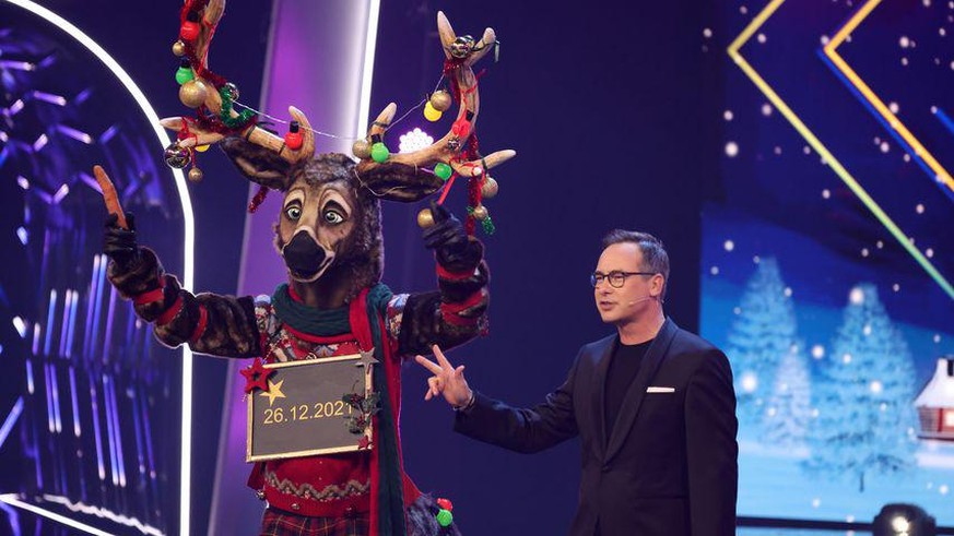 Unter anderem das Rentier ging bei "The Masked Singer" zu Weihnachten an den Start.