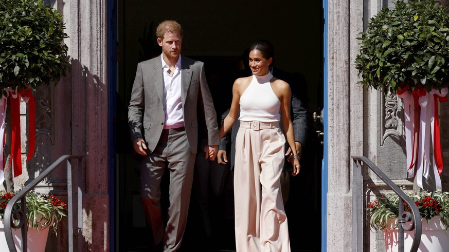 Prinz Harry und Herzogin Meghan bei ihrem Besuch anl