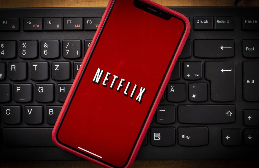 January 23, 2019 - Warsaw, Poland - The Netflix logo is seen on a mobile phone in this photo illustration on January 29, 2019. Netflix is one of the top 10 most admired companies in the world accordin ...
