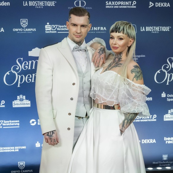 Semperopernball 2024 Semper Opernball 2024. Eric Stehfest Schauspieler und Autor, Edith Stehfest S
