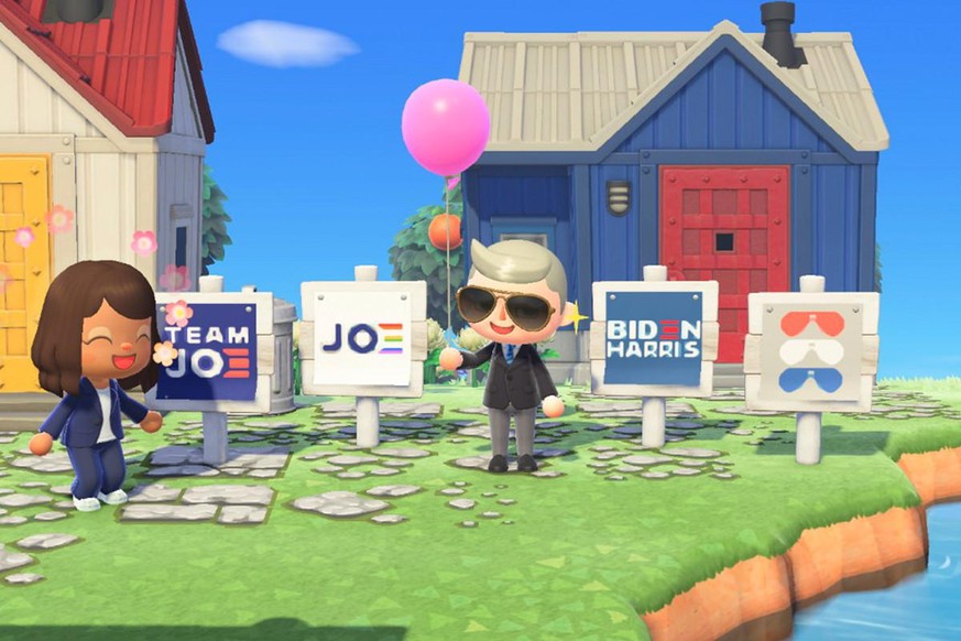 Joe Biden in "Animal Crossing New Horizon": Wie frisch er da aussieht.