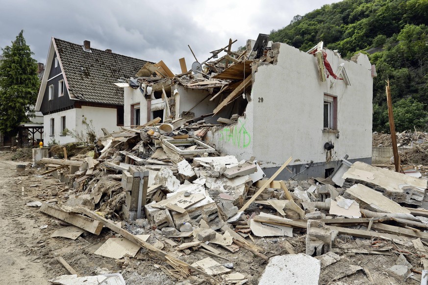 Der Ortskern von Altenahr wurde bei der Flutkatastrophe im vergangenen Jahr zerstört.