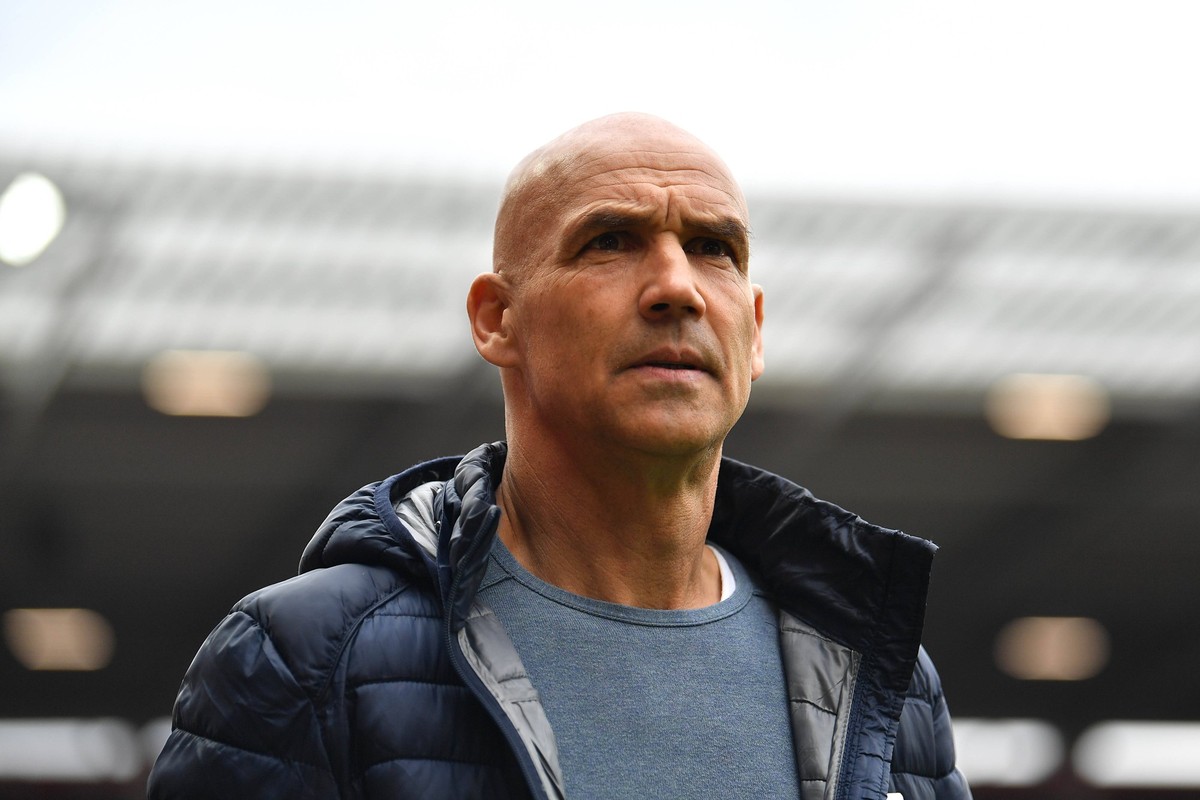 Fu�ball 1. Bundesliga 26. Spieltag 1. FSV Mainz 05 - VfL Bochum am 16.03.2024 in der Mewa Arena in Mainz Thomas Letsch Trainer / Cheftrainer Bochum DFL regulations prohibit any use of photographs as i ...