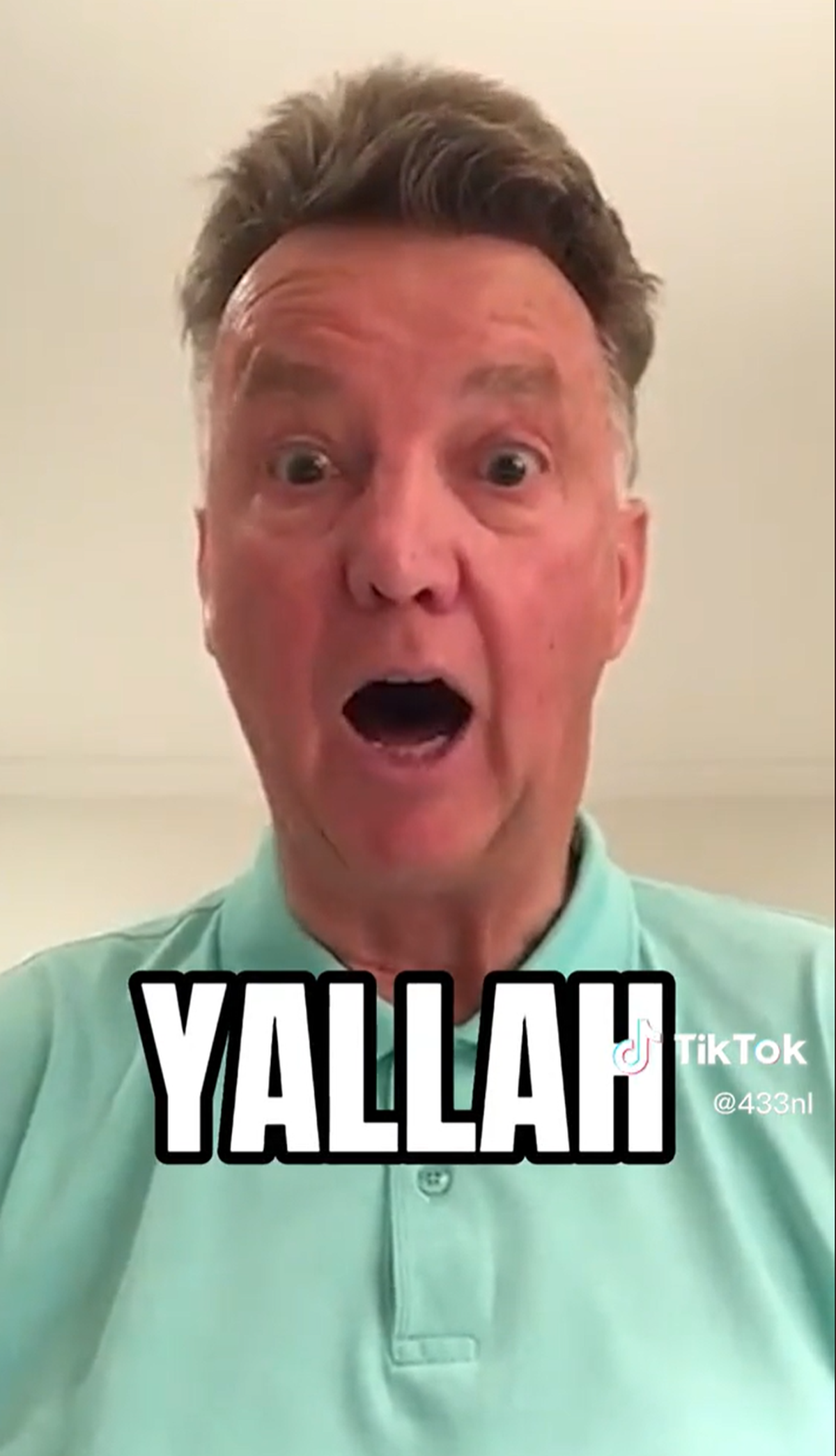 Louis van Gaal jubelt auf Tiktok für Marokko.