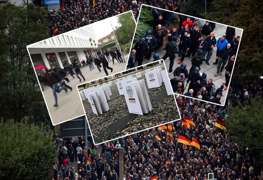In Chemnitz ist erneut die Gewalt eskaliert – 3 Szenen aus den Demos