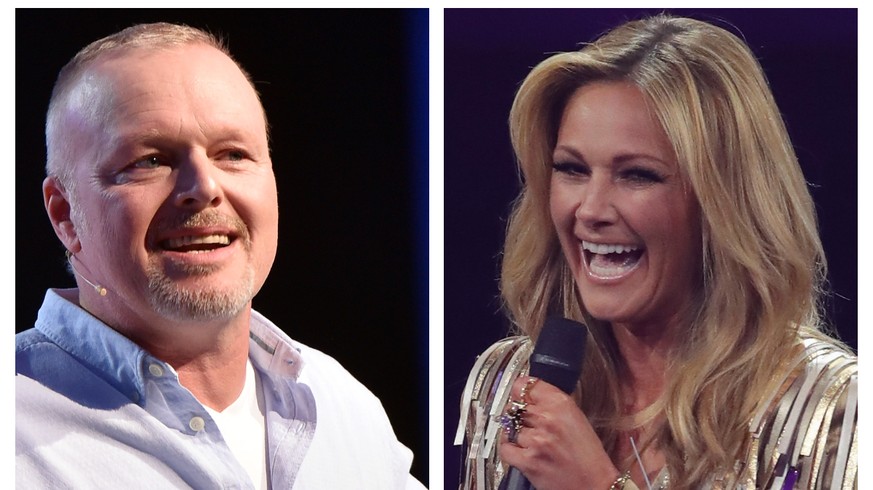 Stefan Raab und Helene Fischer: Die Schlagersängerin und der Moderator kennen sich schon seit vielen Jahren.