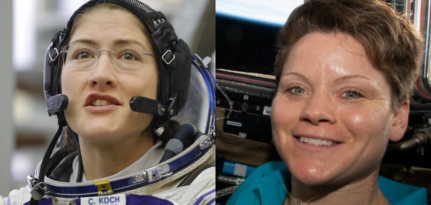 Nicht mehr lange, dann geht es für Christina Koch (links) und Anne McClain auch schon vor die ISS-Tür.