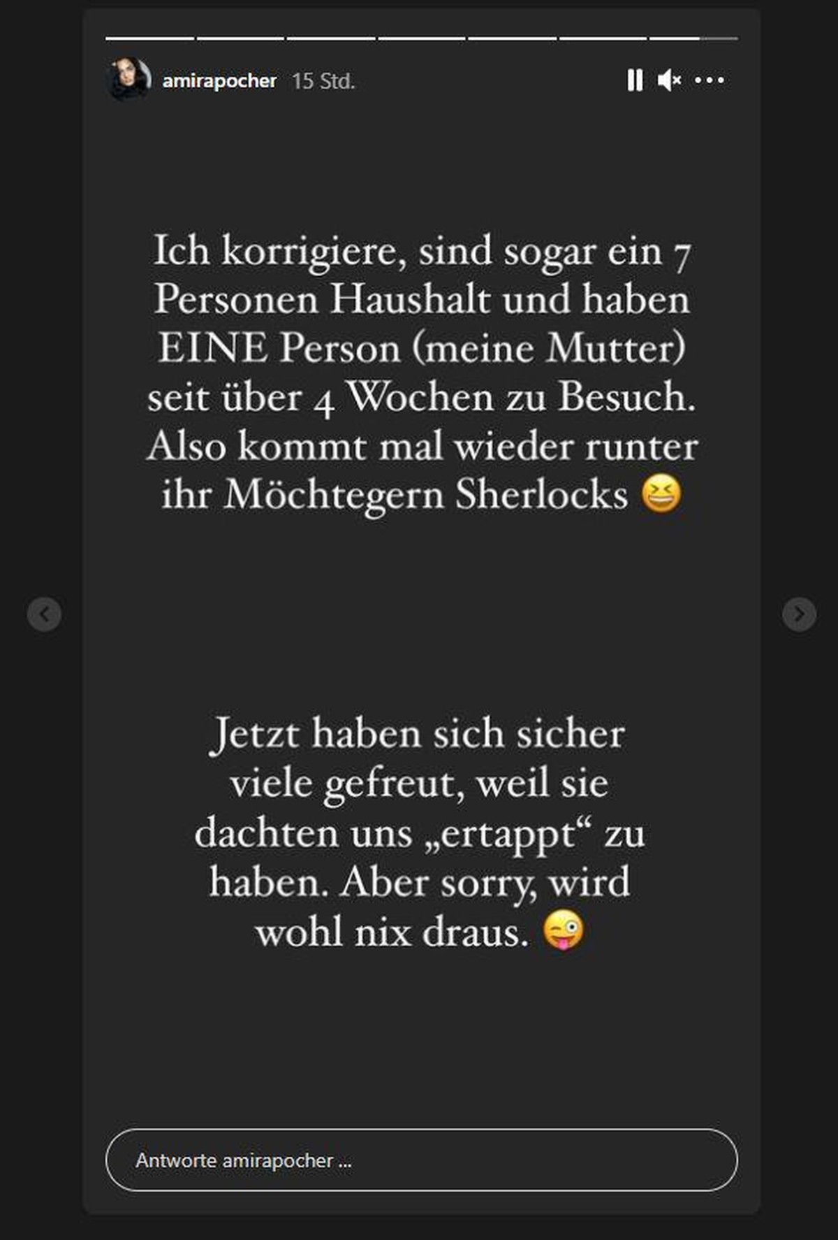 Amira Pocher auf Instagram