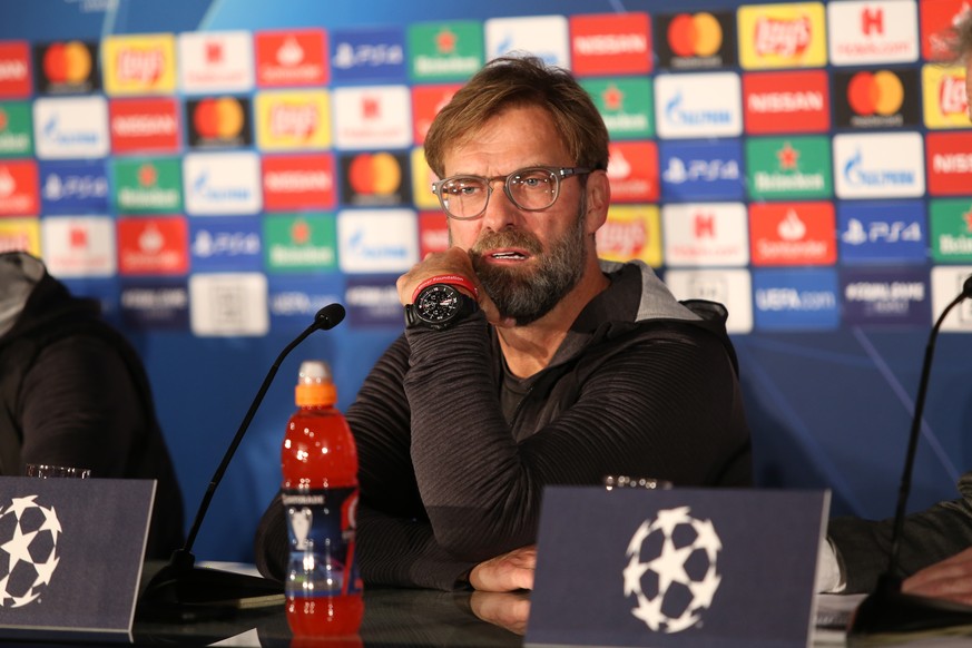 SOCCER - UEFA CL, RBS vs Liverpool SALZBURG,AUSTRIA,09.DEC.19 - SOCCER - UEFA Champions League, group stage, Red Bull Salzburg vs Liverpool FC, preview, press conference, PK, Pressekonferenz Liverpool ...