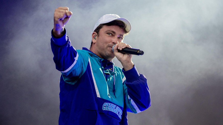 Marteria, Rapper, tritt beim Lollapalooza Festival Berlin auf dem Gelände des Olympiastadions auf.