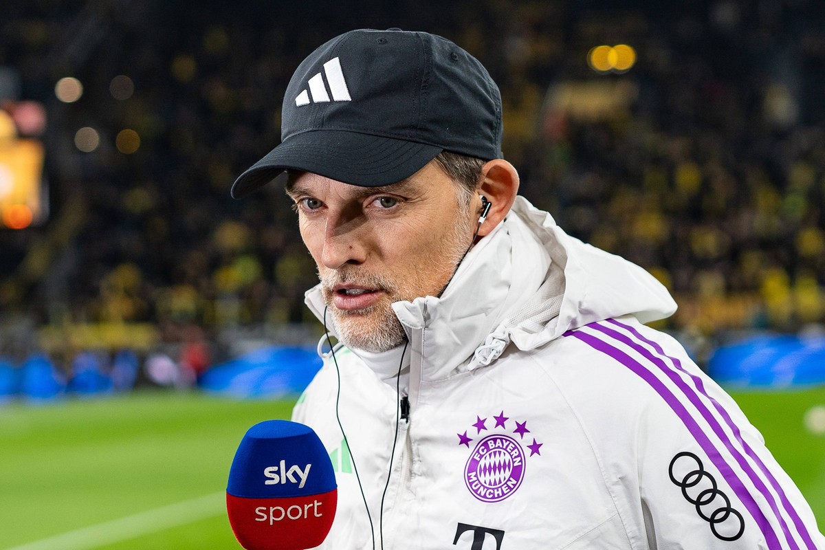 Sport Themen der Woche KW44 Thomas Tuchel FC Bayern Muenchen, Chef-Trainer Borussia Dortmund vs. FC Bayern Muenchen, Fussball, 1. Bundesliga, 10. Spieltag, 04.11.2023 DFL REGULATIONS PROHIBIT ANY OUSE ...
