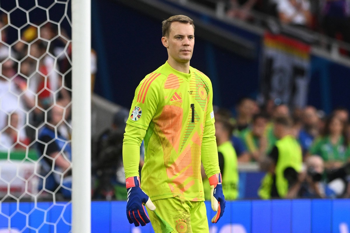 MANUEL NEUER, UEFA EURO, EM, Europameisterschaft,Fussball 2024, Spain-Germany 2-1, azione, action, single shot UEFA EURO 2024 SPAGNA-GERMANIA 2-1 dts