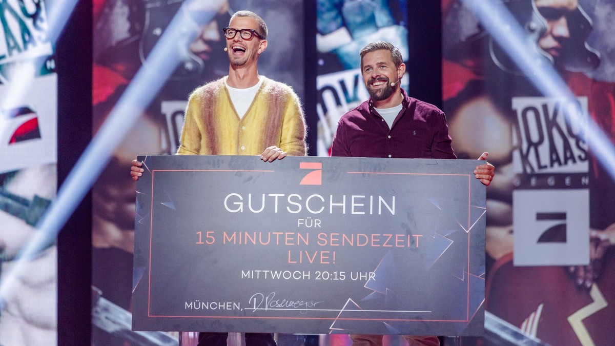 Titel: Joko und Klaas gegen ProSieben;
Staffel: 2023.2;
Folge: 1;
Person: Joko Winterscheidt; Klaas Heufer-Umlauf;
Copyright: ProSieben/Nadine Rupp;
Fotograf: Nadine Rupp;
Bildredakteur: Nadine Vaders ...
