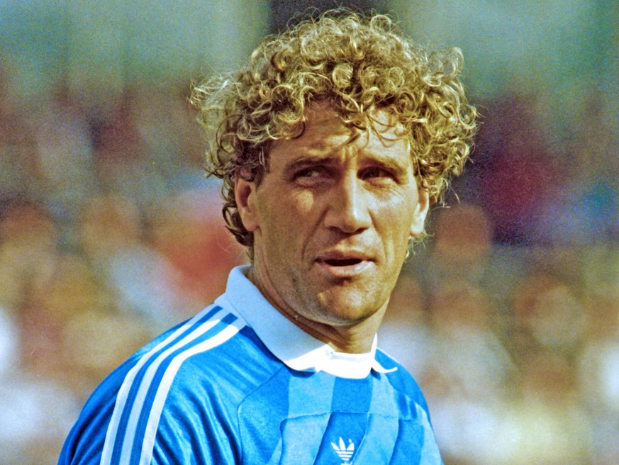 Jean Marie-Pfaff in der Saison 1987/88 im Torwartdress des FC Bayern.