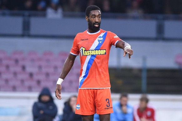 December 22, 2018 - Naples, Naples, Italy - Johan Djourou of Spal during the Serie A TIM match between SSC Napoli and Spal at Stadio San Paolo Naples Italy on 22 December 2018. SSC Napoli v Spal - Ser ...