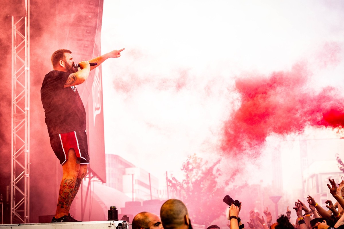 Deutschland, Wiesbaden, Schlachthof, 2023-07-22 Feine Sahne Fischfilet, Komm mit aufs Boot *** Germany, Wiesbaden, Schlachthof, 2023 07 22 Feine Sahne Fischfilet, Come on the boat Copyright: