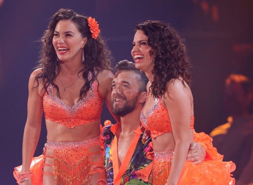 COLOGNE, GERMANY - MAY 06: Christina Luft, Mathias Mester and Renata Lusin perform on stage during the 10th show of the 15th season of the television competition show &quot;Let&#039;s Dance&quot; at M ...