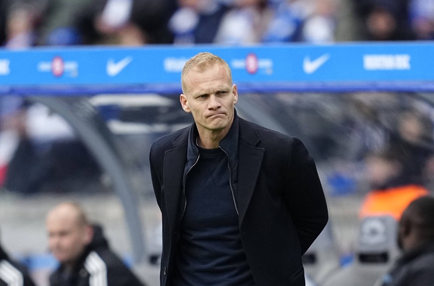 Germany, Berlin, 17.03.2024, Olympic Stadium, Hertha BSC vs FC Schalke 04 - 2. Bundesliga, Karel Geraerts FC Schalke 04 looks on Berlin Olympic Stadium Berlin Germany *** Germany, Berlin, 17 03 2024,  ...