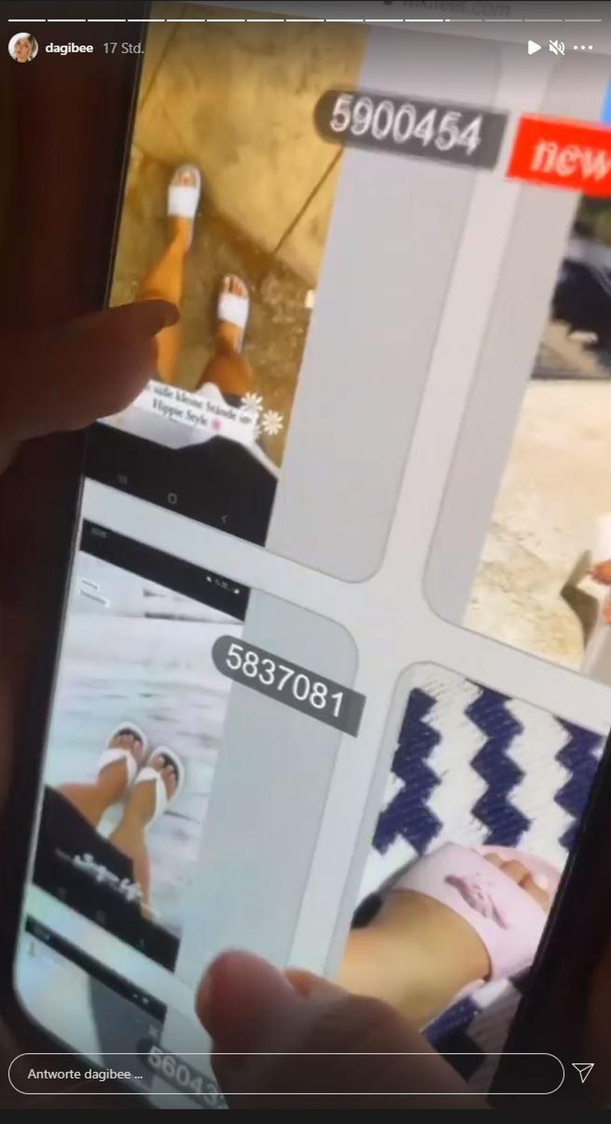 Dagi geht die Einträge über sie auf der Fußfetisch-Seite durch.