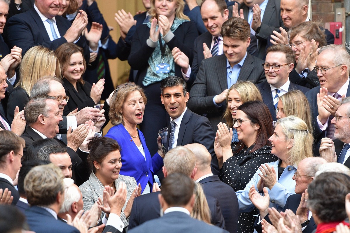 October 24, 2022, London, England, United Kingdom: RISHI SUNAK arrives at the Conservative Campaign Headquarters after he won the race to lead the Conservative Party, and to become Britain s next Prim ...