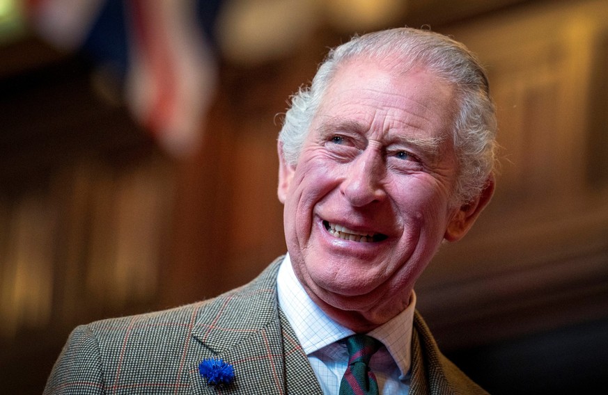 . 17/10/2022. Aberdeen, United Kingdom. King Charles III during a visit to Aberdeen in Scotland, where he met families who have settled in the city from Afghanistan, Syria and Ukraine. PUBLICATIONxINx ...