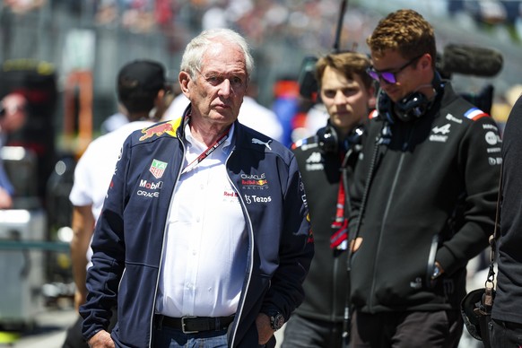 Der einstige Rennfahrer Helmut Marko (l.) ist seit 2005 bei Red Bull für den Bereich Motorsport zuständig. 