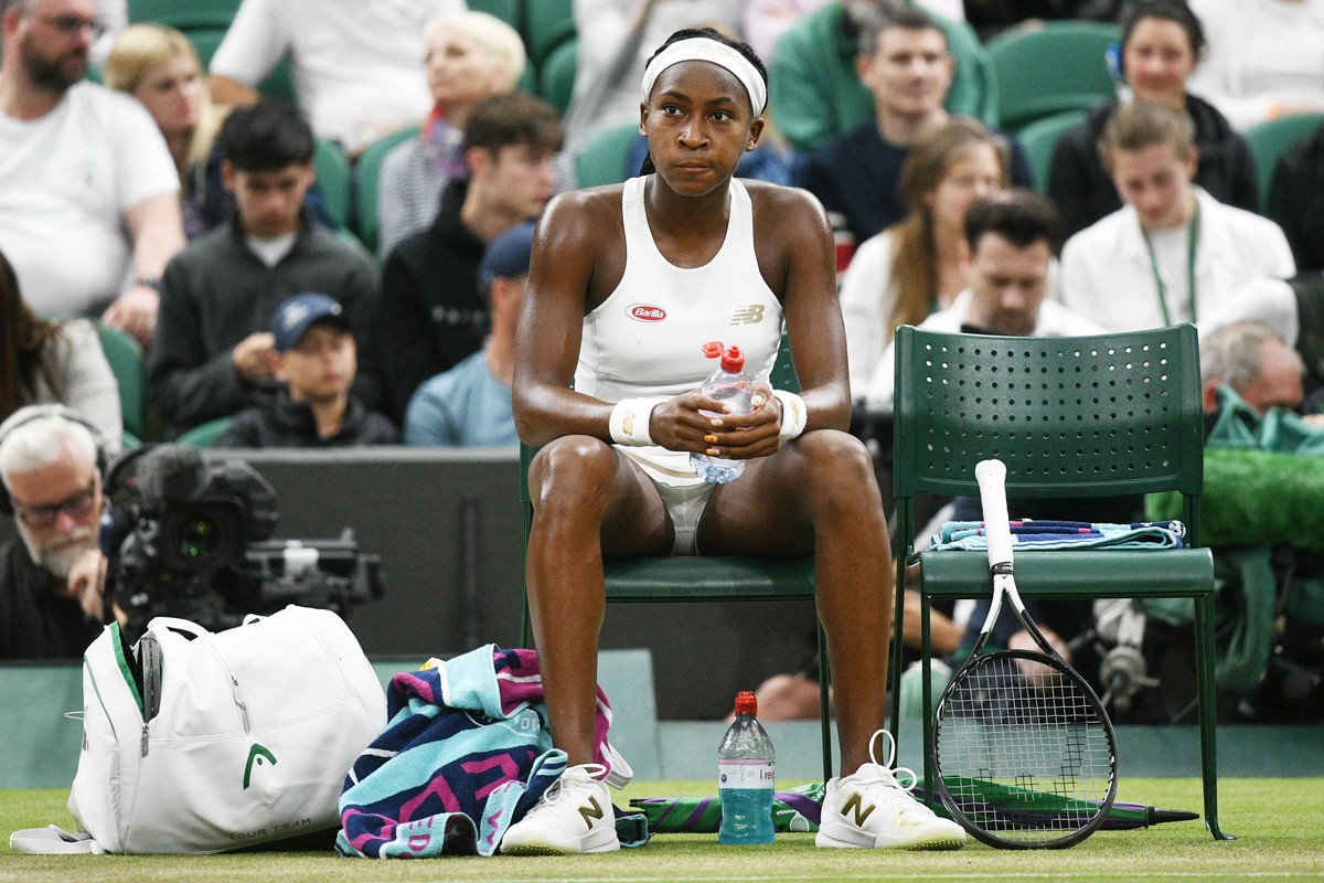 July 3, 2019 - London, London, United Kingdom - 3rd July 2019. London, United Kingdom..Cori Gauff of the United States of America wins her 2nd round ladies singles match against Magdalena Rybarikova o ...